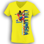 Ladies V neck Neon Colombia