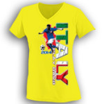 Ladies V neck Neon italy