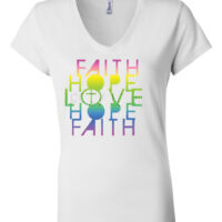Faith, Hope, Love Fitted V-Neck Tee